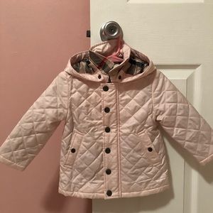 Burberry light pink jacket. Size 18 months.